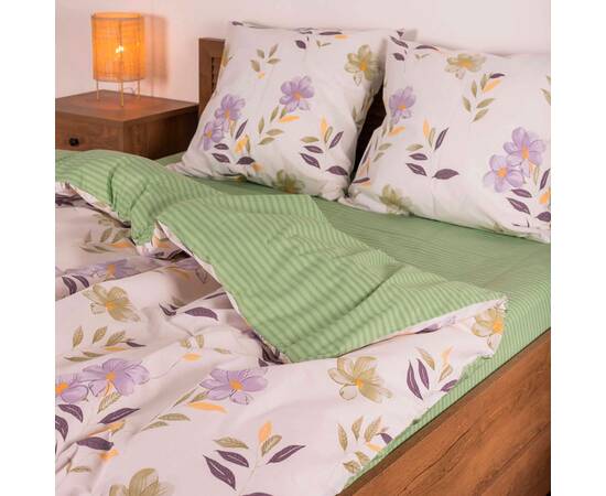 Постільна білизна 23225 ранфорс 143х210 Вілюта, Розмір: полуторний 145х210, Основний колір: бузковий, зображення 2