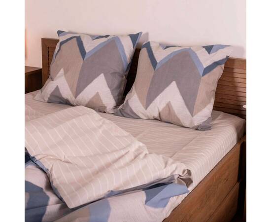 Постільна білизна 23226 ранфорс 200х220 Вілюта, Розмір: двоспальний євро 200х220, Основний колір: бежевий, зображення 2