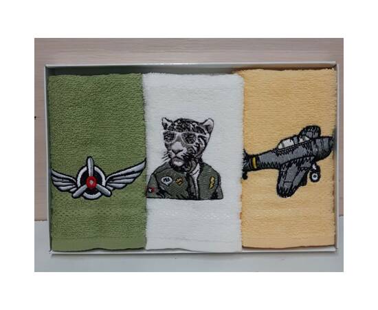 Кухонные махровые полотенца 30х50 3шт. Nilteks (19045), изображение 2