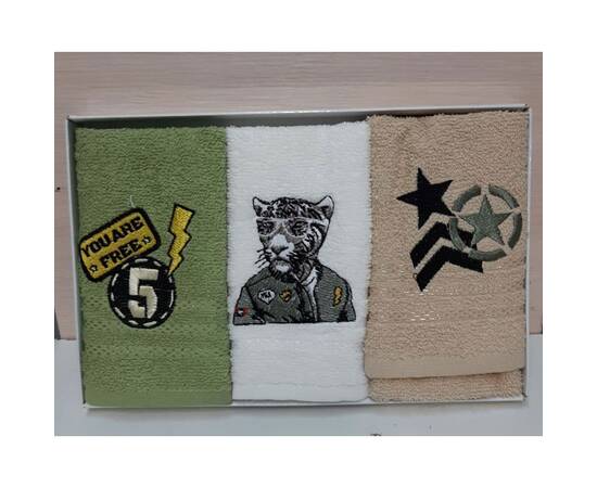 Кухонные махровые полотенца 30х50 3шт. Nilteks (19046), изображение 2