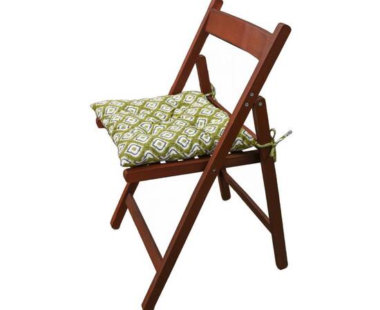 Подушка на стілець 40х40 Villa Візерунок Прованс (028395), Колір: зелений, Розмір: 40x40, зображення 2