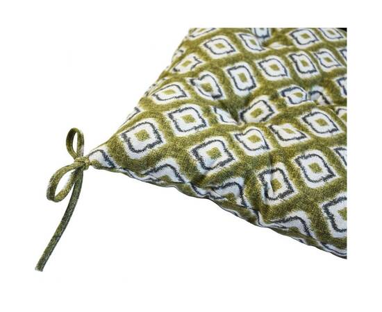 Подушка на стілець 40х40 Villa Візерунок Прованс (028395), Колір: зелений, Розмір: 40x40, зображення 3