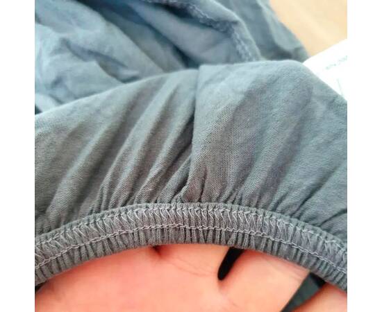 Простирадло на резинці трикотажне 160х200 Lacivert Meradiso (19349), Колір: синій, Тип: простирадла на гумці, Розмір: 160x200x30, зображення 3