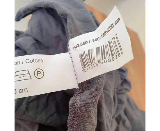 Простирадло на резинці трикотажне 160х200 Lacivert Meradiso (19349), Колір: синій, Тип: простирадла на гумці, Розмір: 160x200x30, зображення 2