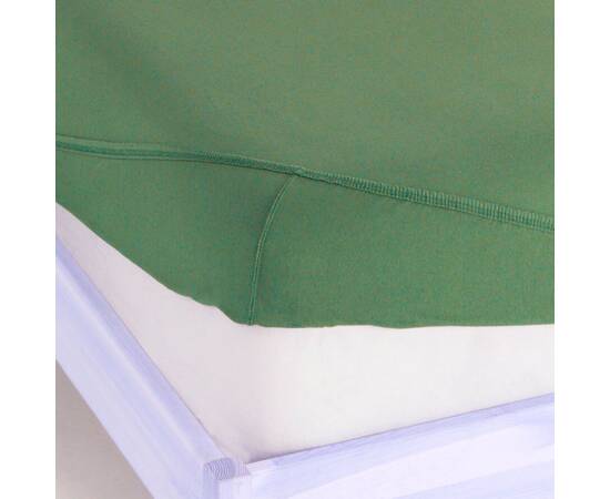 Простынь на резинке трикотажная 160х200 YESIL Zeron (19752), Цвет: зеленый, Тип: простыни на резинке, Размер: 160x200, изображение 2