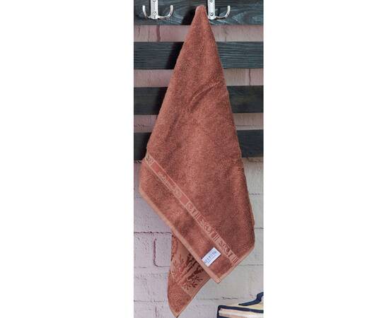 Рушники бамбукові 70х140 3шт Aynali Agac Bamboo Zeron (19715), Колір: коричневий, Розмір: 70x140, зображення 2