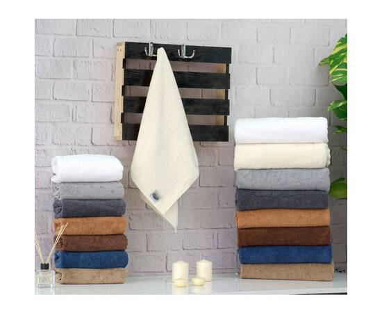 Полотенце махровое для отелей 50х90 Zeron (19691), Цвет: кремовый, Размер: 50x90, изображение 2