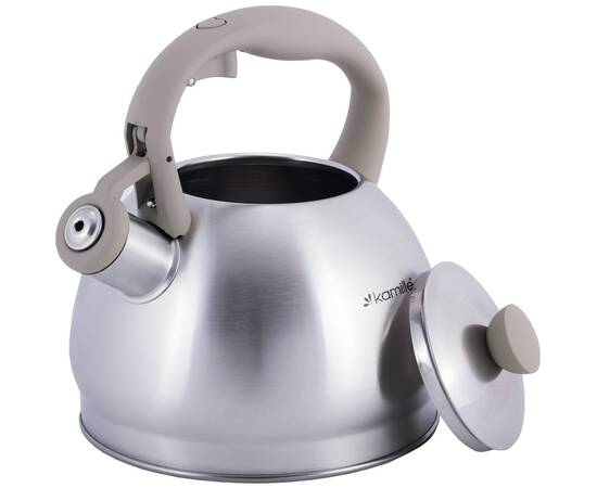 Чайник 2л зі свистком Kamille (0693GR), зображення 2