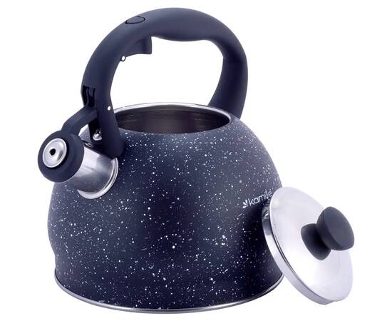 Чайник 2л зі свистком Kamille (1072BL), зображення 2