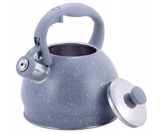 Чайник 2л зі свистком Kamille (1072GR), зображення 2