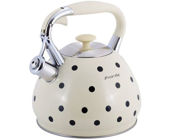 Чайник 3л зі свистком Kamille (0695BG), зображення 2