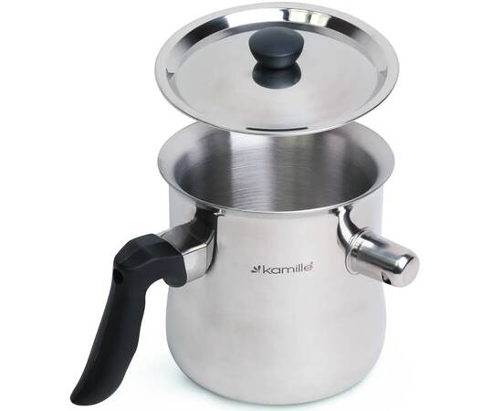 Молоковарка зі свистком 1 л Kamille (5840), зображення 2