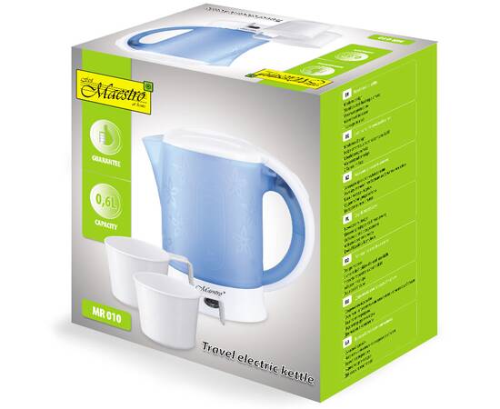 Чайник електричний 0,6л Maestro дорожній (MR010), зображення 4
