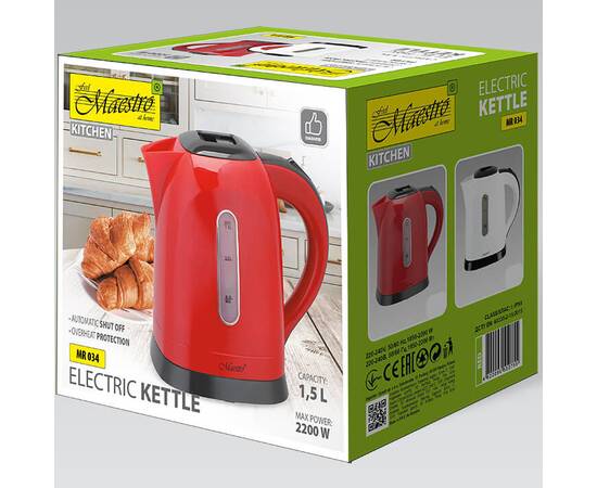 Чайник электрический 1,5 л Maestro (MR034-RED), изображение 2