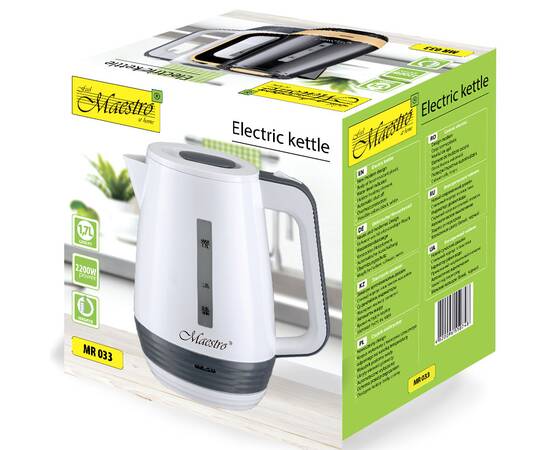Чайник электрический 1,7 л 2000 Вт Maestro черный (MR033-BLACK), изображение 3