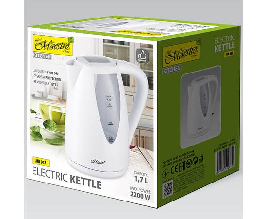 Чайник електричний 1,7л Maestro (MR043), зображення 2