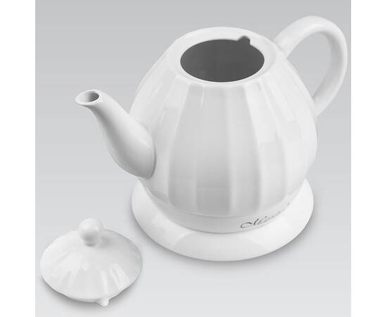 Чайник электрический керамический 1,2 л 1200 Вт Maestro белый (MR070), изображение 3