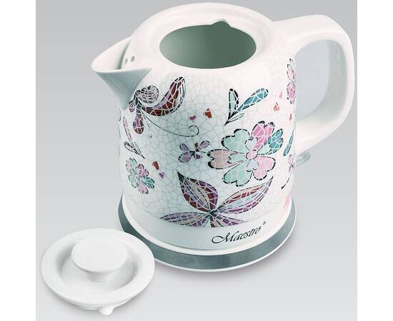 Чайник электрический керамический 1,5 л Maestro (MR068-FLOWERS), изображение 2