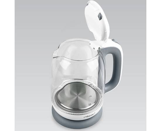 Чайник электрический стеклянный 1,7л Maestro серый (MR056-GREY), изображение 2
