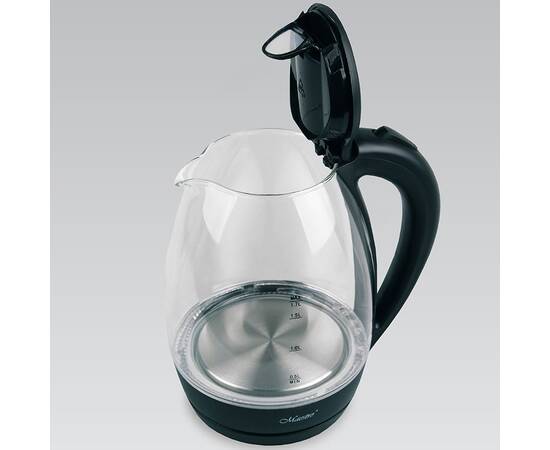 Чайник электрический стеклянный 1,7л Maestro (MR061-BLACK), изображение 2