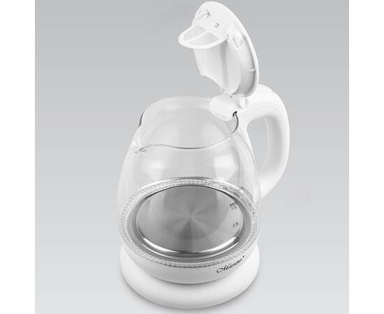 Чайник электрический стеклянный 1 л Maestro белый (MR055-WHITE), изображение 2