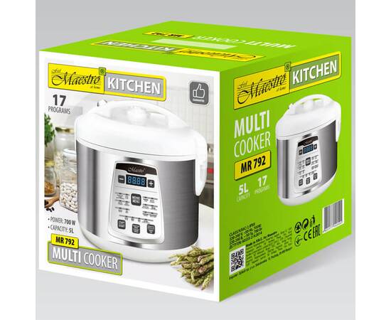 Мультиварка 5л, 17 программ 700W Maestro (MR792), изображение 4