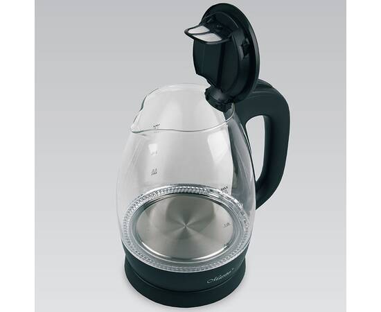 Чайник электрический стекло 1,7 л черный 2000 Вт Maestro (MR063-BLACK), изображение 2