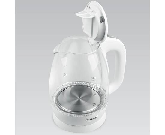Чайник электрический стекло 1,7 л белый 2000 Вт Maestro (MR063-WHITE), изображение 2