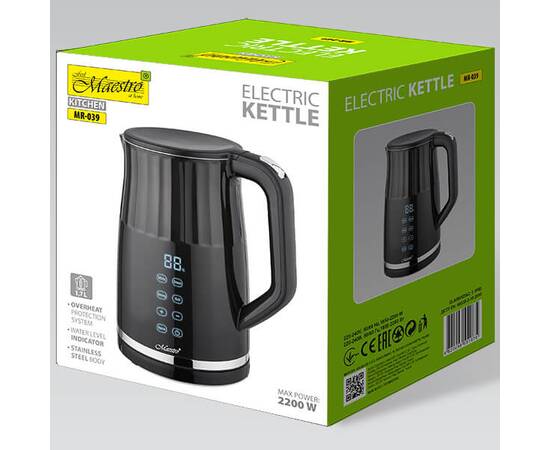 Чайник электрический 1,7 л с сенсорной панелью Maestro (MR039), изображение 2