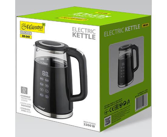 Чайник электрический 1,7 л с сенсорной панелью Maestro (MR049), изображение 2