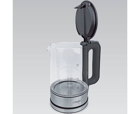 Чайник электрический стеклянный 1,7 л Maestro (MR053-BLACK), изображение 2