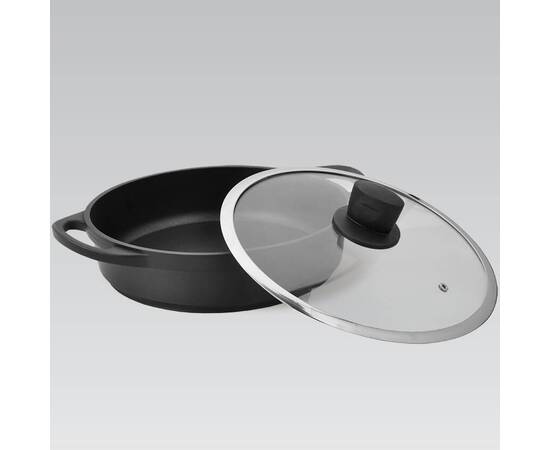 Каструля Shallow Maestro 3,8 л (MR4328-S), Тип: каструля, Об'єм: 3,8 л, Колір: чорний, зображення 2