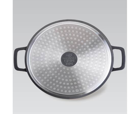 Каструля Shallow Maestro з двошаровим антипригарним покриттям 4,0л (MR4528-S), Тип: каструля, Об'єм: 4 л, Колір: чорний, зображення 3