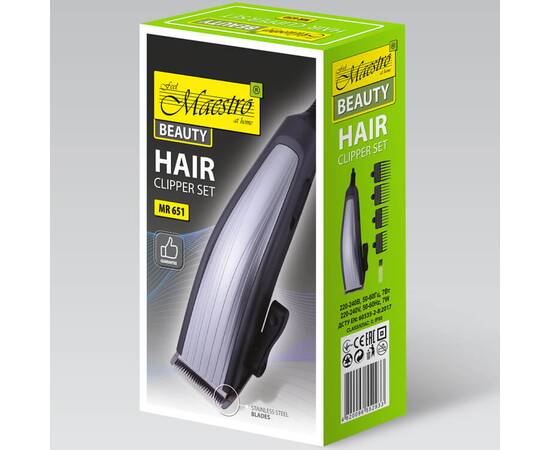 Машинка для стрижки волосся Maestro (MR651SS), зображення 3
