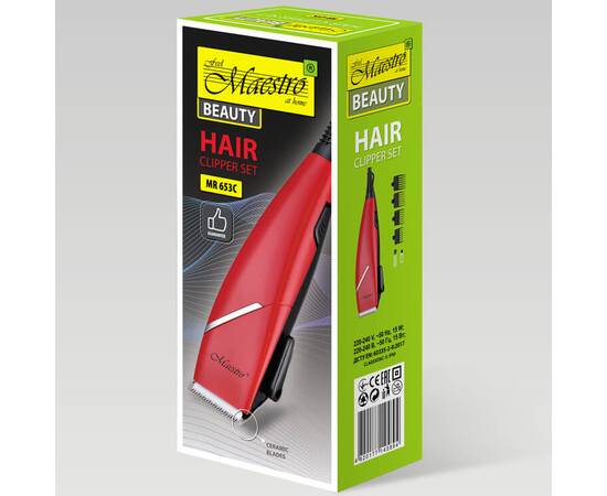 Машинка для стрижки волос Maestro (MR653C-RED), изображение 3