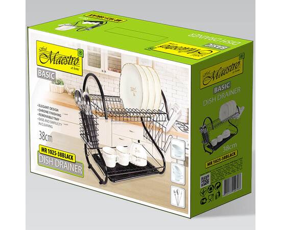 Сушарка для посуду дворівнева Basic Maestro (MR1025-38-BLACK), зображення 3