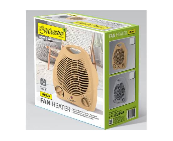 Тепловентилятор Maestro (MR920-BEIGE), зображення 2