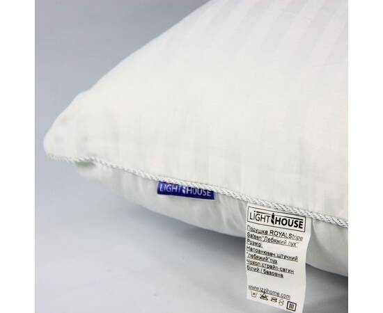 Подушка Royal Stripe сатин 50х70 LightHouse (602336), Цвет: белый, Размер: 50x70, изображение 3