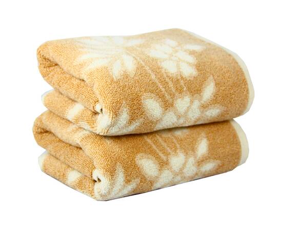 Рушник махровий Maisonette Solvron 76х152 бежевий (107675), Колір: бежевий, Розмір: 76x152, зображення 2