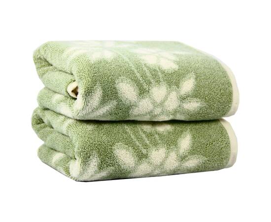 Рушник махровий Maisonette Solvron 76х152 зелений (107699), Колір: зелений, Розмір: 76x152, зображення 2