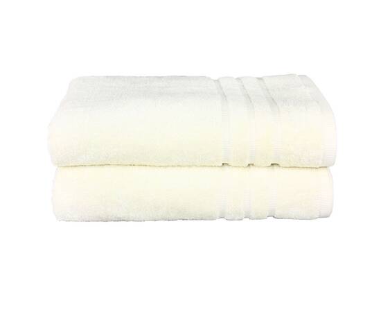 Рушник махровий Maisonette Micro Touch 70х140 кремовий (14147), Колір: кремовий, Розмір: 70x140, зображення 2