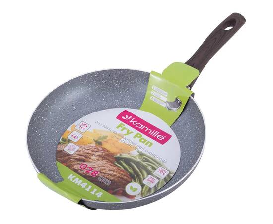 Сковорода 28 см Kamille (4114MR), Колір: сірий, Тип: сковорода, Форма: кругла, Діаметр (см): 28, зображення 4