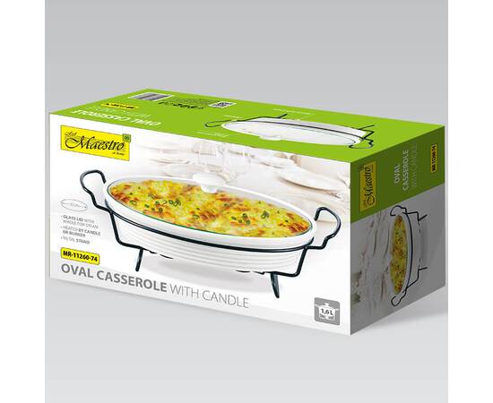 Марміт овальний 30см (смужка) Maestro (MR11260-74), зображення 2