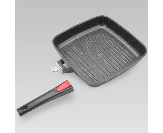 Сковорода гриль 26см Maestro антипригарним покриттям та знімною ручкою (MR4826), зображення 2