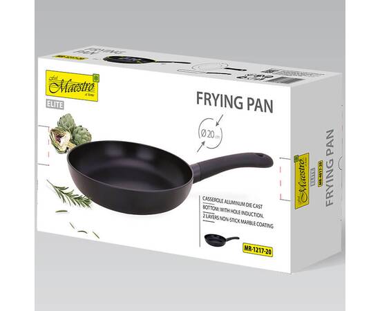 Сковорода Maestro индукционное дно (MR1217-20), Цвет: черный, Тип: сковорода, Форма: круглая, Диаметр (см): 20, изображение 3