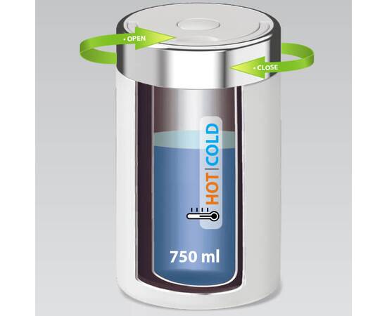 Термос для пищи 0.75 л Maestro (MR1649-75-WHITE), изображение 3