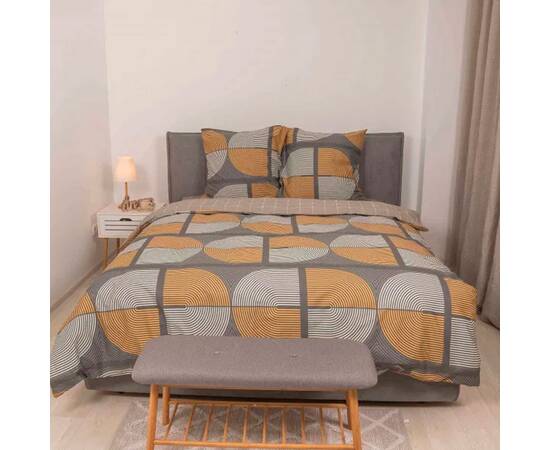 Постельное белье 628 сатин твилл 2шт(143х210) Вилюта, Размер: семейный 2шт(145x210), Основной цвет: серый, изображение 2