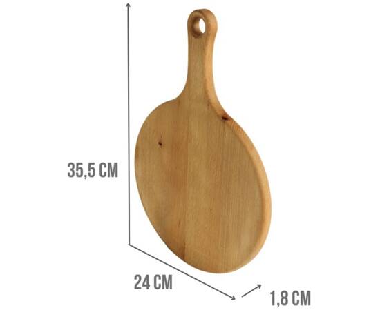 Дошка для нарізки TOSCANA Бук 24х1,8 см Brizoll (D019), зображення 2