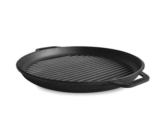 Крышка - сковорода гриль чугунная 360 мм (для KA08, KA10, M3680U) Brizoll (A360GKS), Диаметр: 36 см, изображение 2