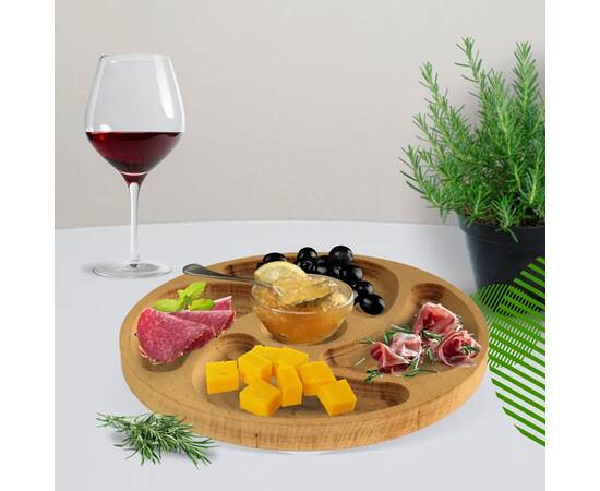 Мінажниця SNACK Бук 25 см, 5 секцій Brizoll (MEN1-25), зображення 3